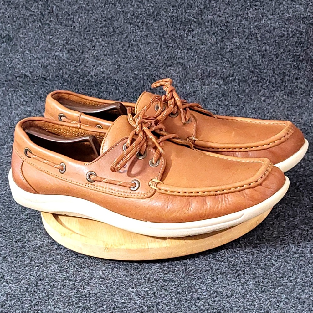 SAS Boat Shoes Mens 11.5 N Brown Leather Tripad Comfort Moc Toe C4822255